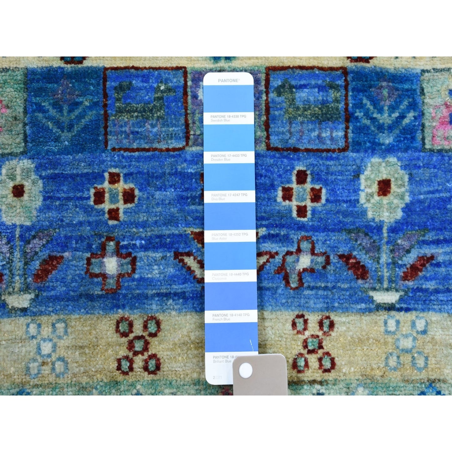 4'X5'10" Colorful Kashkuli Gabbeh Pure Wool Hand-Knotted Oriental Rug