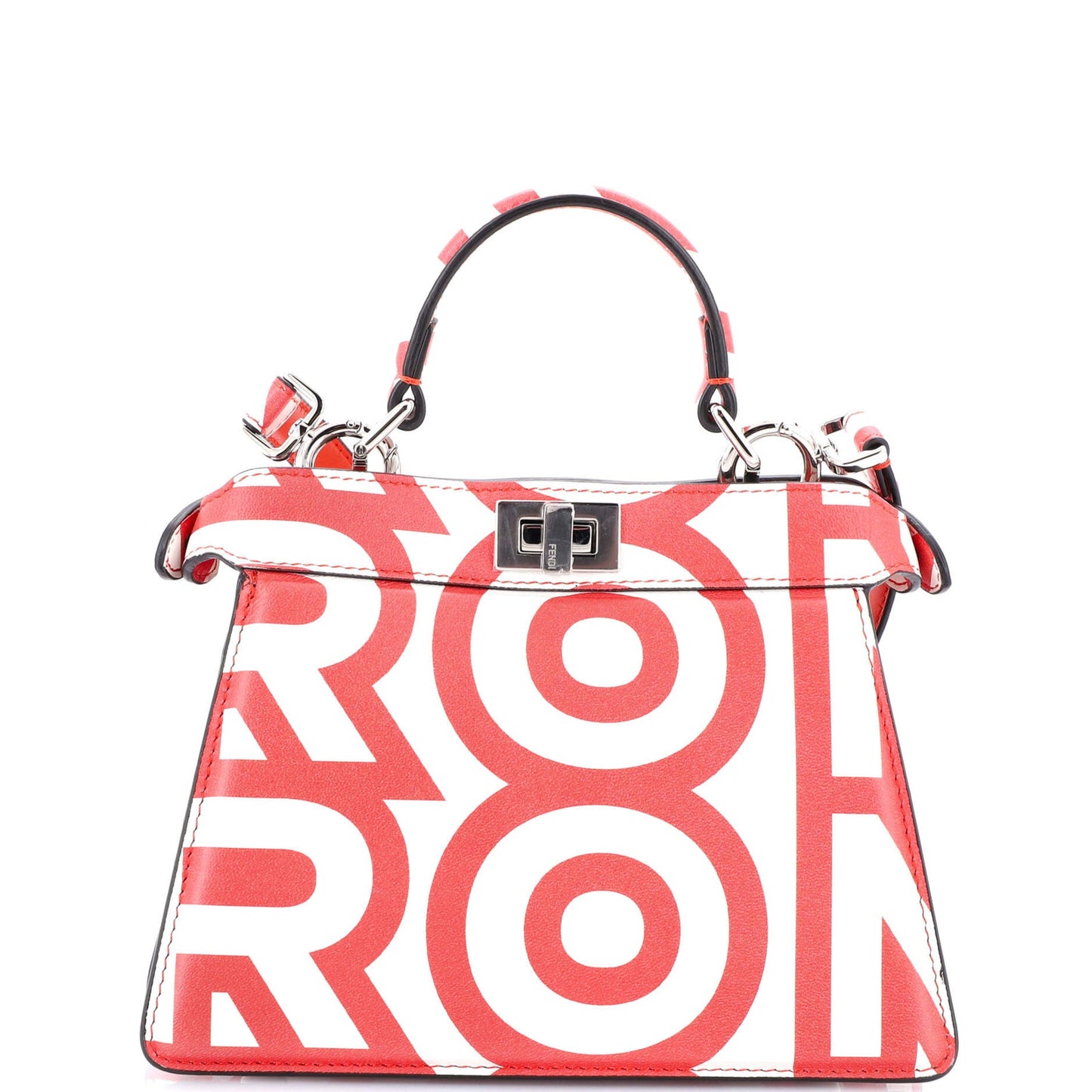 Fendi X Marc Jacobs Peekaboo Iseeu Bag Printed Leather Petite