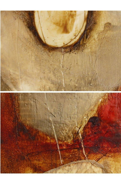 Emilija Pasagic (Canadian) Original Oil Painting Signed Framed Abstract Art