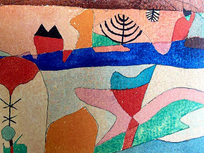 Paul Klee Lithograph Coa Signed And Stamped Numbered 180 Ex Certified