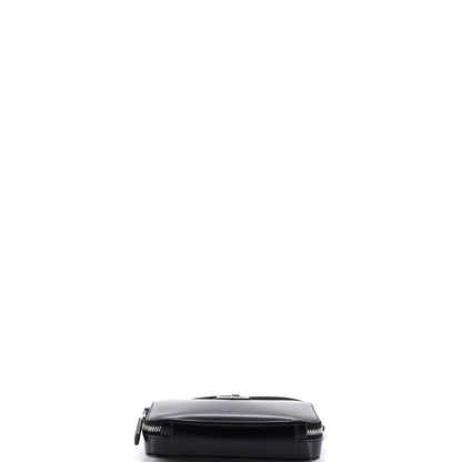 Prada Brique Camera Crossbody Bag Spazzolato Leather Small