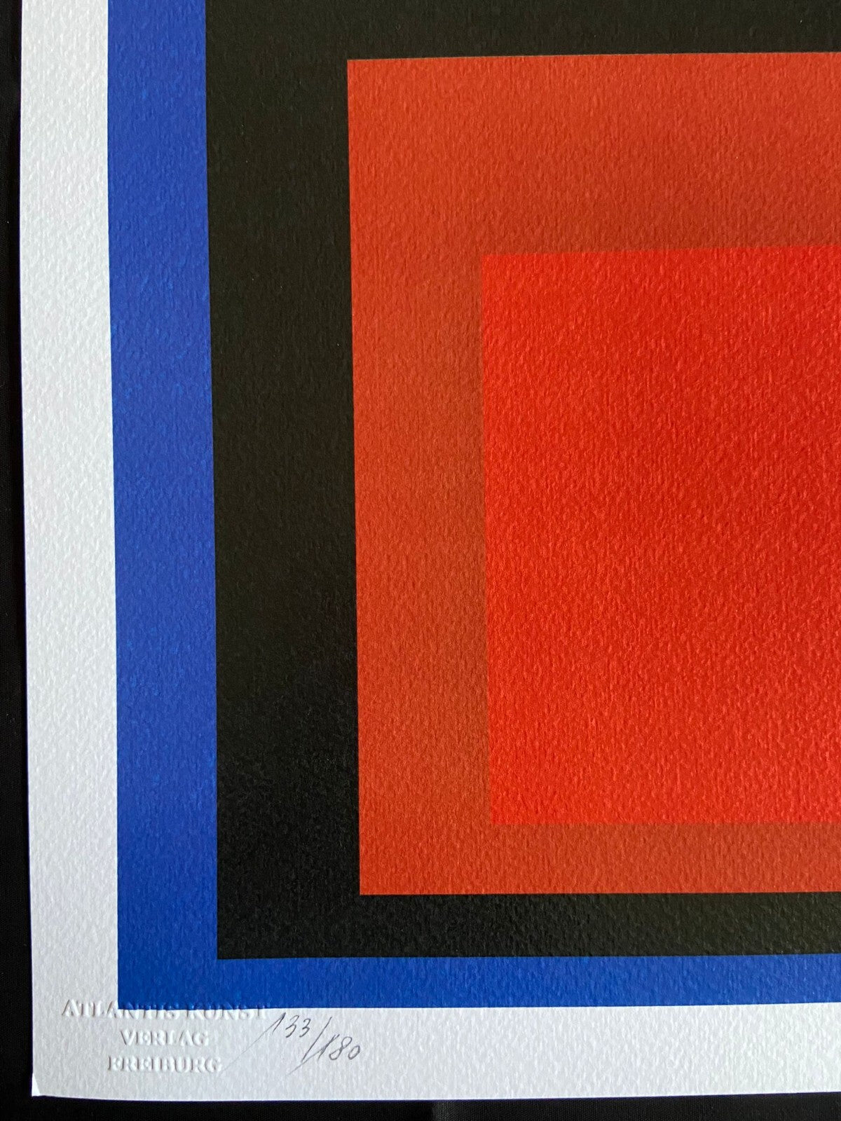 Josef Albers Lithograph Coa Signed Op Numbered By Hand Stamped