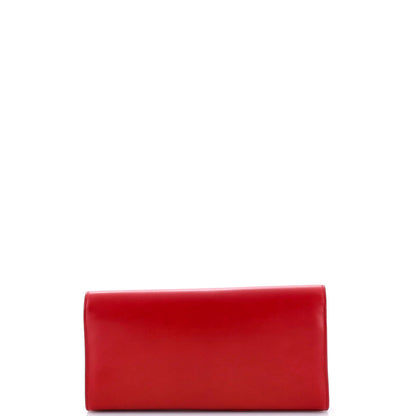 Saint Laurent Classic Monogram Tassel Clutch Leather Long