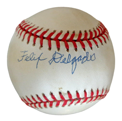 Felix Delgado Signed Onl Baseball Negro League Cubans Puerto Rico  Jsa 179821