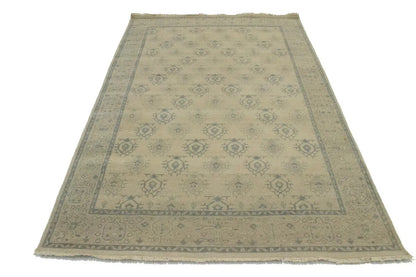 6X9 Ft Handmade Wool Oriental Rug Allover Floral
