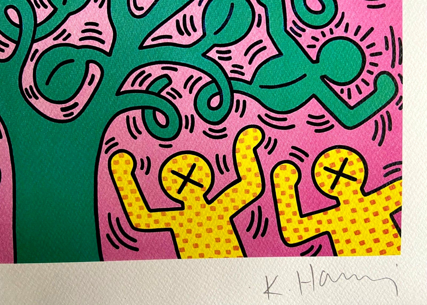 Keith Haring Lithograph Coa Signed In Pen Numbered In Pencil By Hand 180 Copies