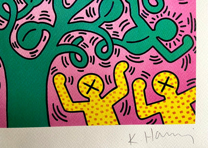 Keith Haring Lithograph Coa Signed In Pen Numbered In Pencil By Hand 180 Copies