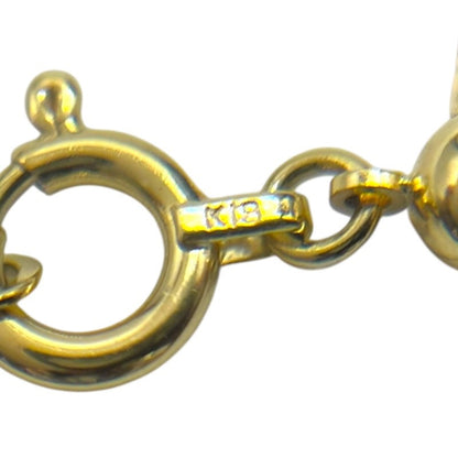 Agete Diamond Necklace K18Yg