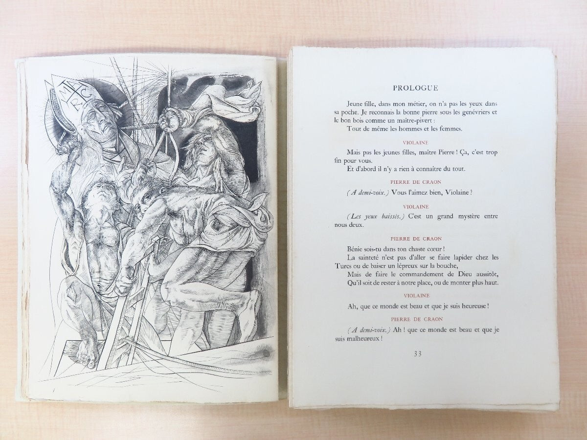 Paul Claudel L'Annonce Faite  Marie 1950 1St Edition Tremois Illustrations