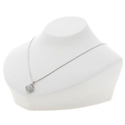 0.8Ct Diamond Necklace K18 White Gold 5.6G
