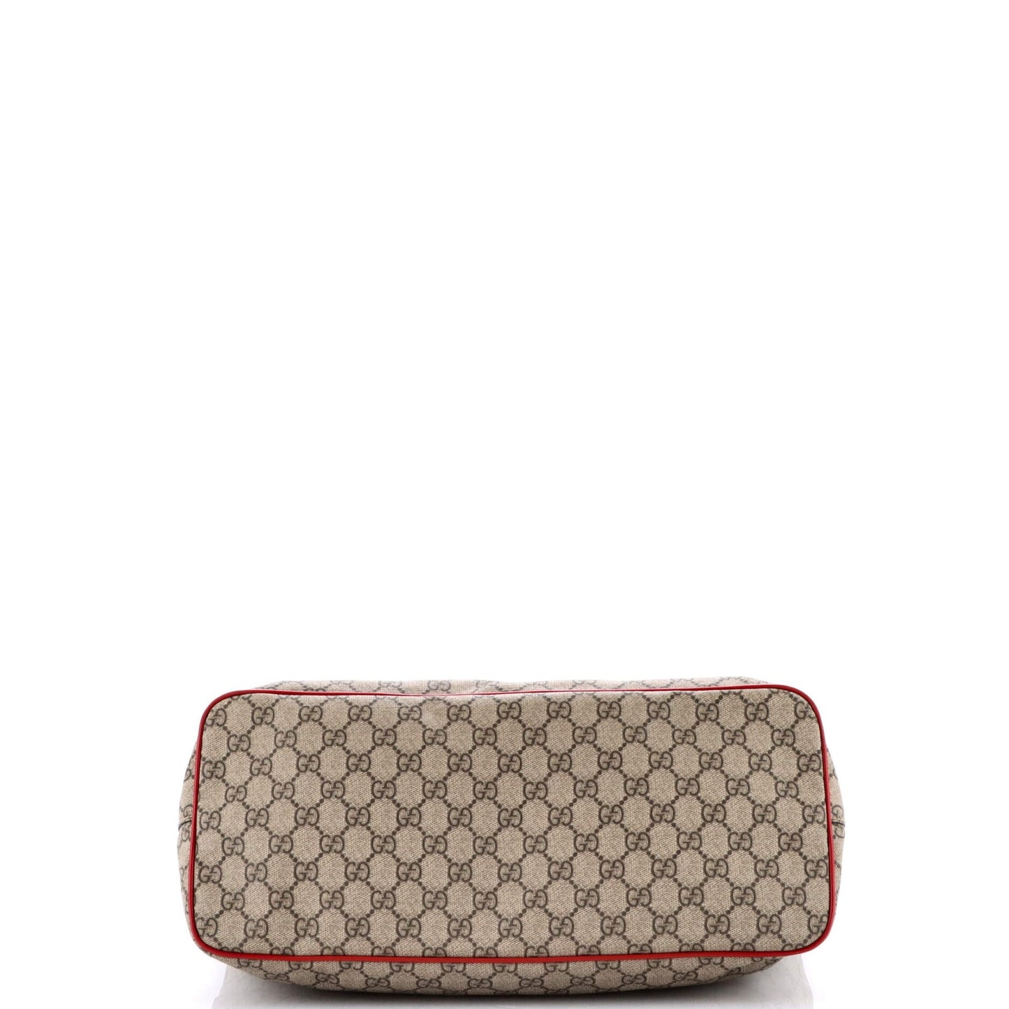 Gucci Convertible Soft Tote Embroidered Gg Coated Canvas Medium