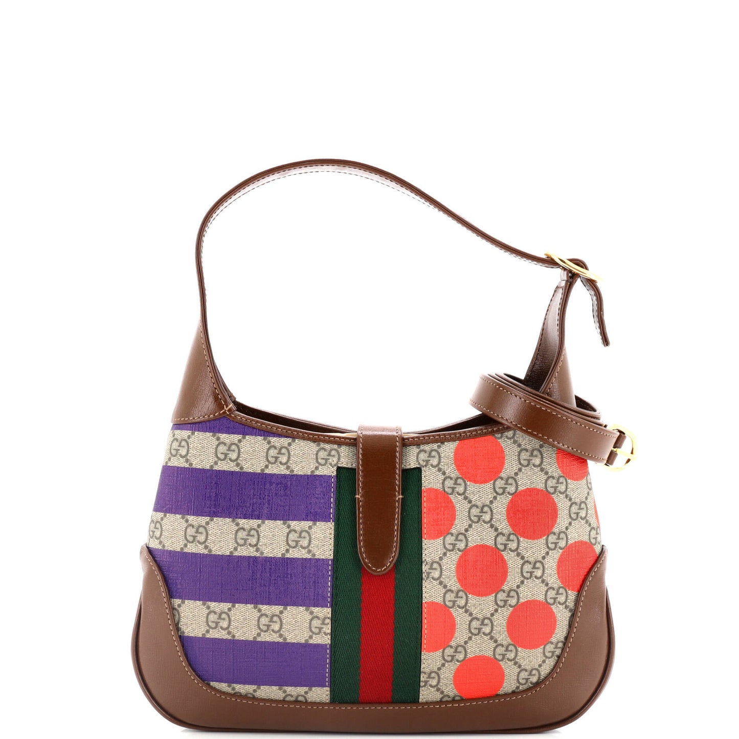 Gucci Jackie 1961 Hobo Printed Gg Coated Canvas Small