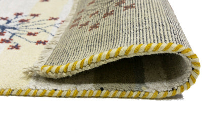 Multicolored Pictorial Tribal Rug Indo-Gabbeh