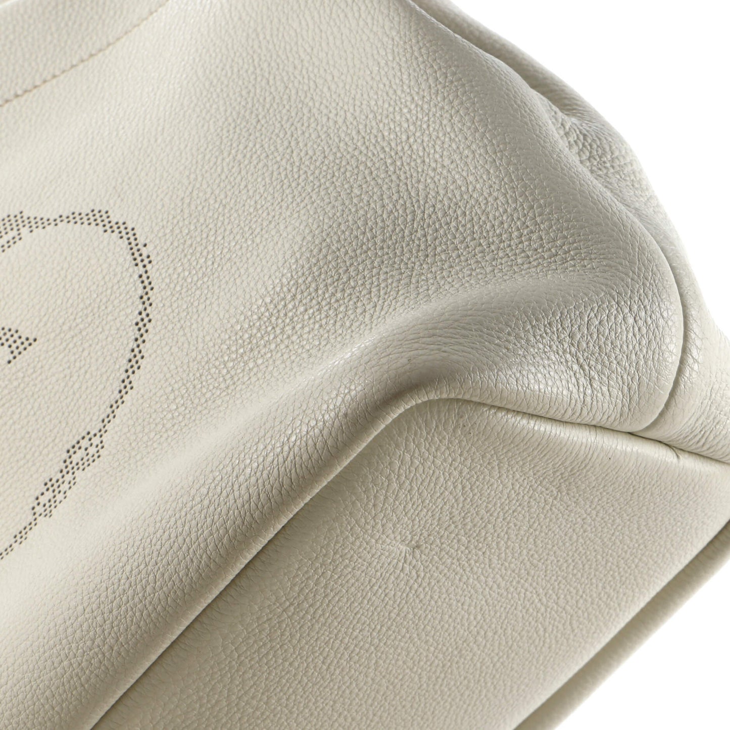 Prada Logo Tote Perforated Leather Medium