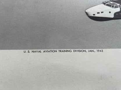 Wwii 1943 Us Navy Aircraft Recognition Poster Kawanishi Type 97 Mavis Flying