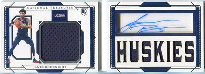 James Bouknight Autographed 2021 Panini National Treasures Collegiate Rookie Pat
