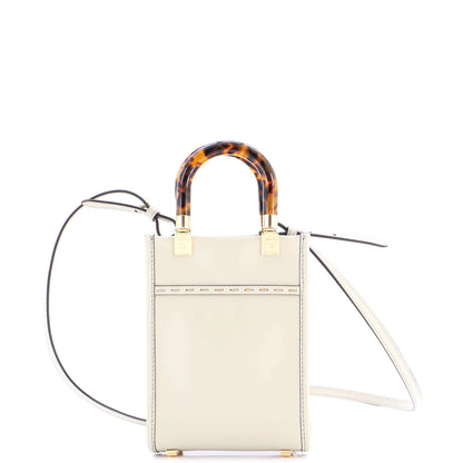 Fendi Sunshine Shopper Tote Leather Mini