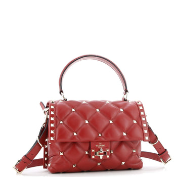 Valentino Garavani Candystud Top Handle Bag Leather Medium