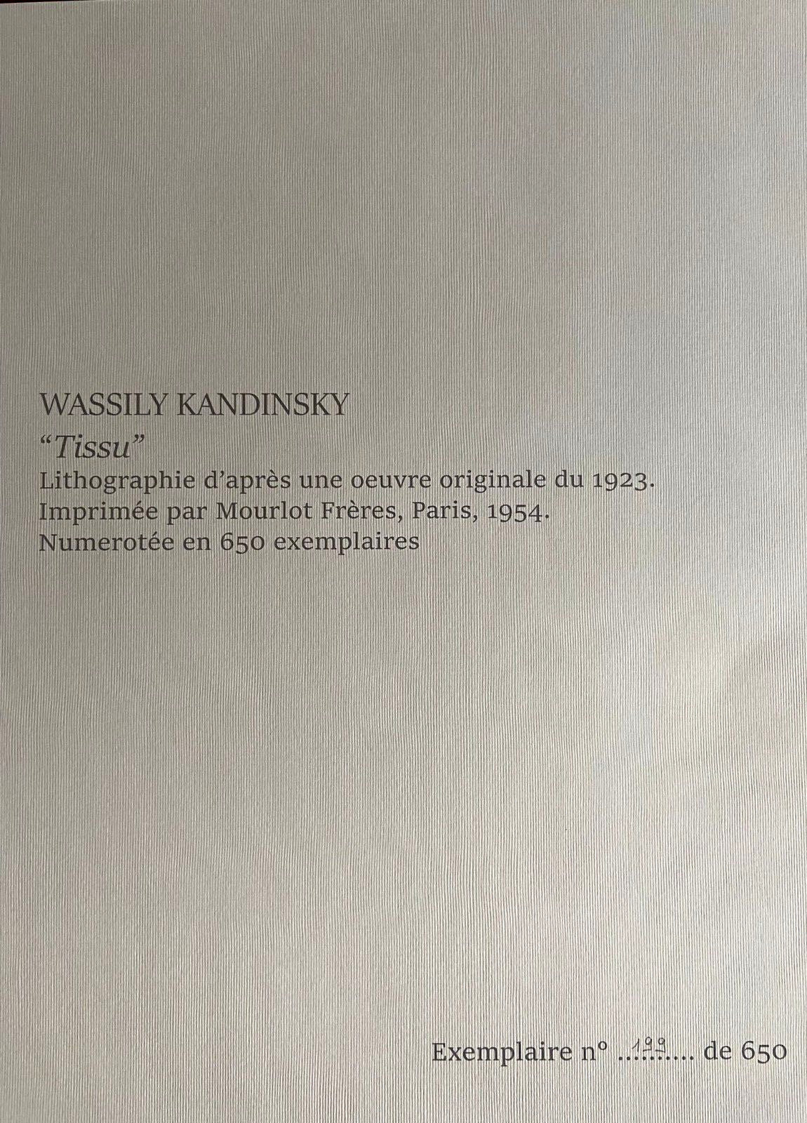 Wassily Kandinsky Lithograph 1954 Coa Mourlot Numbered Signed Op