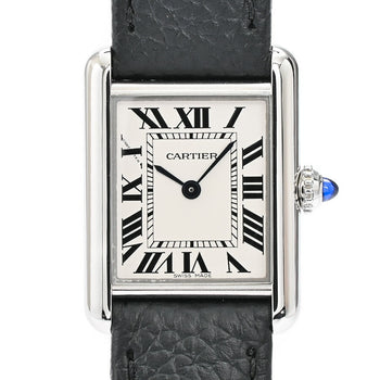 Used Cartier Tank Mast Sm Wsta0042 Silver Ladies Watch #2157