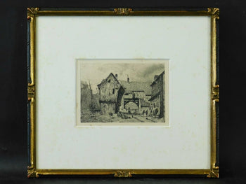 Paul Huet (Paris) Original Etching Pencil Signed Numbered Framed