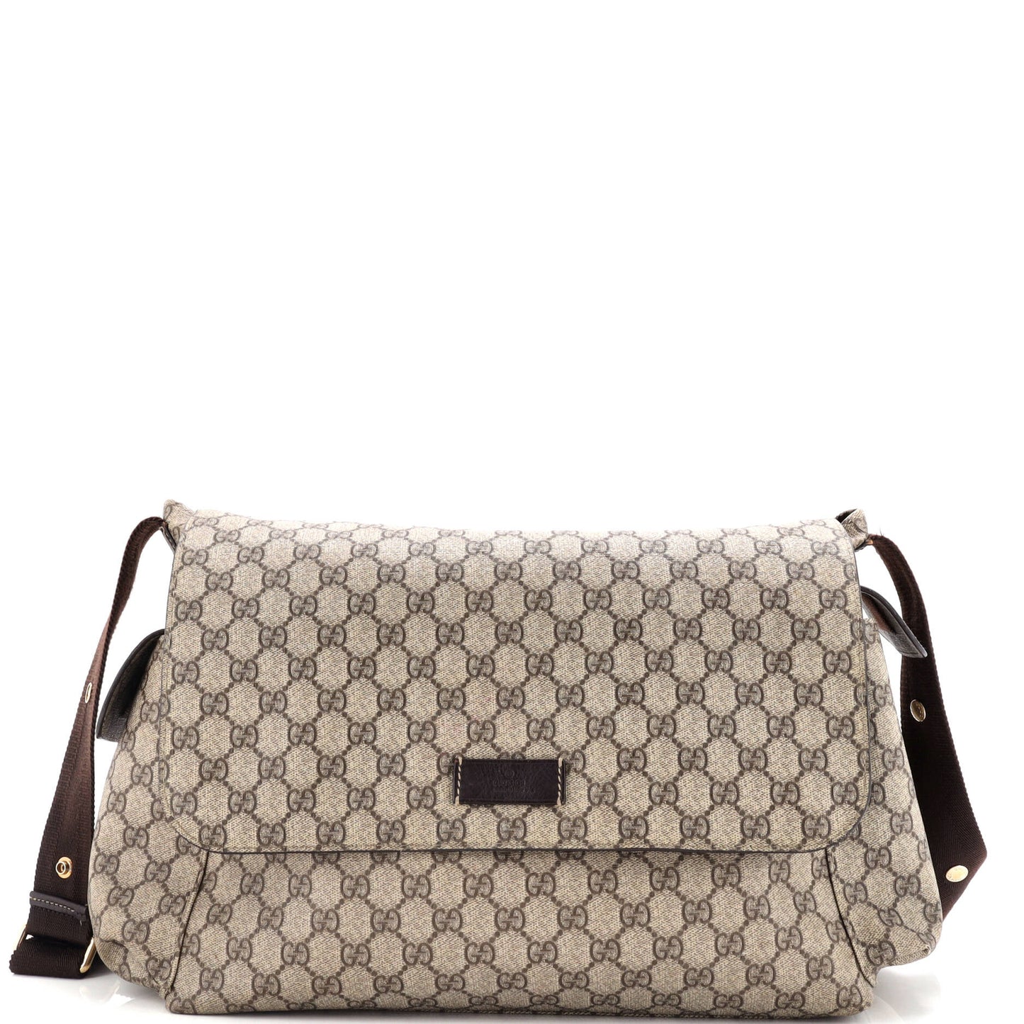 Gucci Diaper Bag Gg Coated Canvas