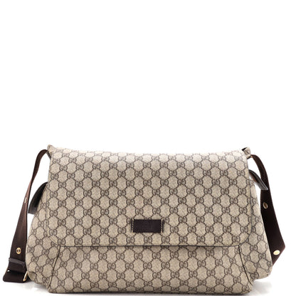 Gucci Diaper Bag Gg Coated Canvas