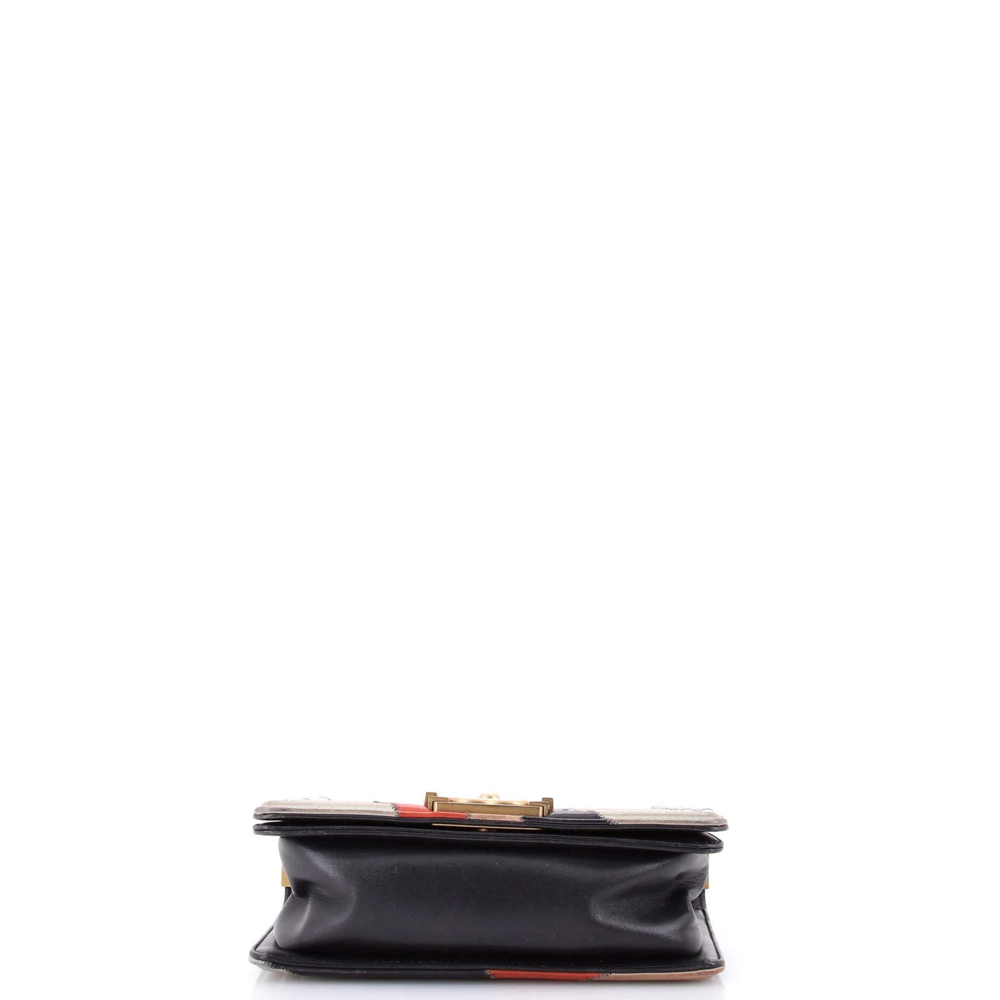 Chanel Boy Flap Bag Camellia Lambskin And Suede Patchwork Small