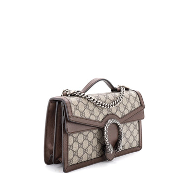 Gucci Dionysus Top Handle Chain Bag Gg Coated Canvas Small