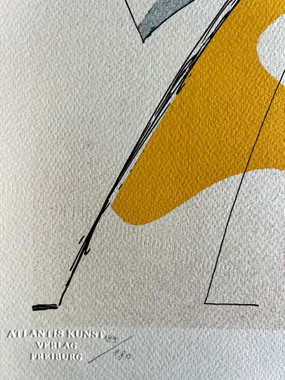 Max Ernst Lithograph Coa Signed Op Numbered By Hand