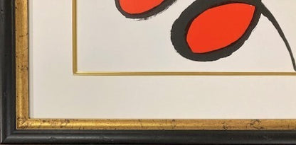 Alexander Calder set of 2 Framed Derriere le Miroir Print Lithograph 1971