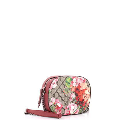 Gucci Chain Crossbody Bag Blooms Print Gg Coated Canvas Mini