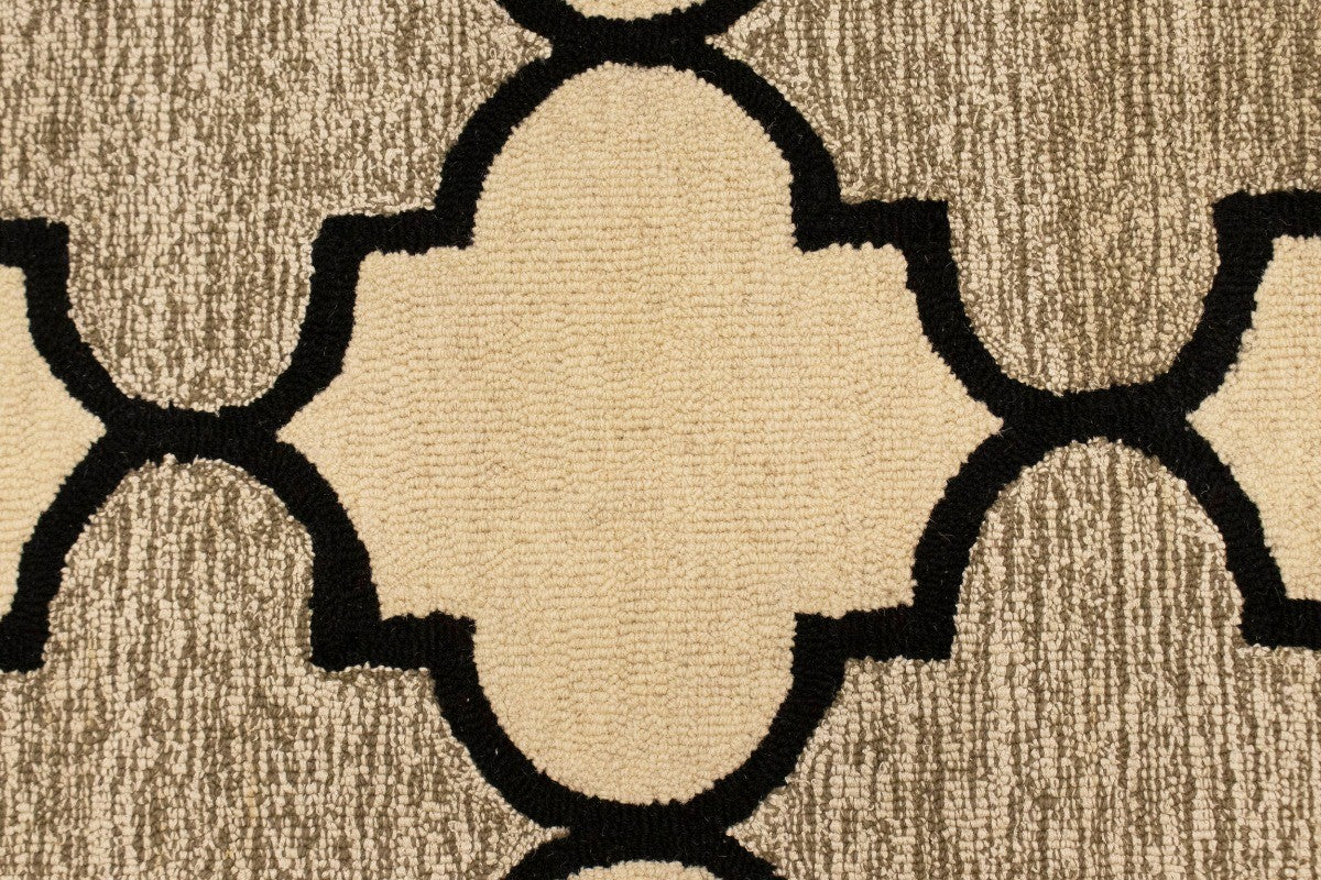 Hand tufted multicolored trellis rug contemporary wool modern carpet