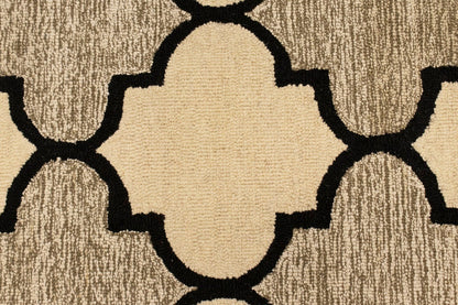 Hand tufted multicolored trellis rug contemporary wool modern carpet