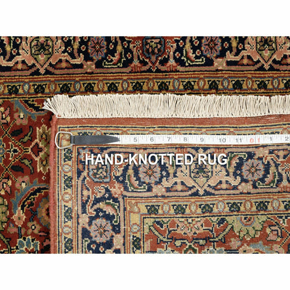 2'7"X4' Hand Knotted Herati 250 Kpsi Hand Spun New Zealand Wool Rug