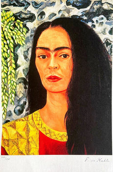 Frida Kahlo Lithograph Coa Hand