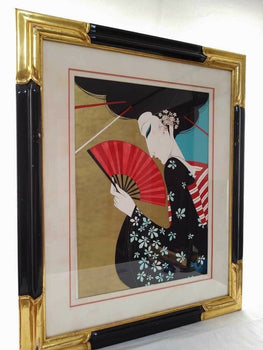Roberto Tortoli Art Deco Original Acrylic Gouache