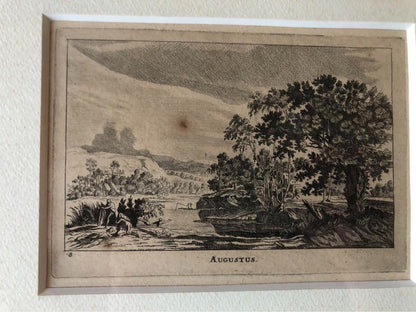 Gabriel Perelle 17Th C Engravings Set Of 4 Months Etchings Frans De Witt France