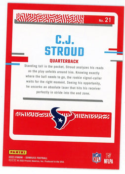 Cj Stroud 2023 Panini Donruss The Rookies #21