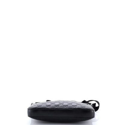Gucci Signature Zip Messenger Bag Guccissima Leather Small