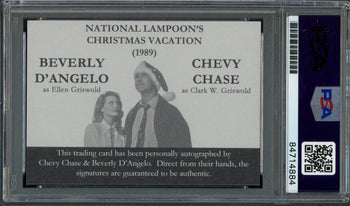 Chevy Chase/Beverly D'Angelo Dual-Signed Trading Card 
