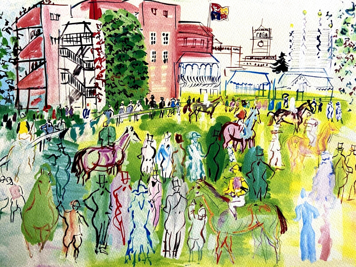 Raoul Dufy Lithograph Coa Museum Numbered By Hand Limited Signed Museum