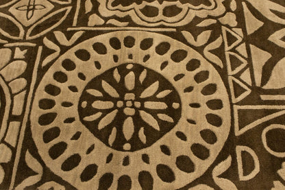Hand-Tufted Wool Rug Contemporary Pastel Floral