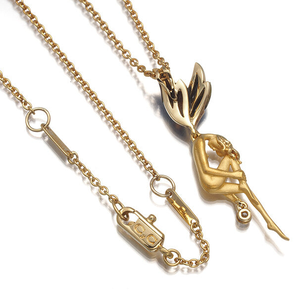 Carrera Y Carrera Necklace Fairy Pomona Diamond Onyx 18K 750 Yellow Gold