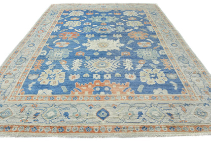 Handmade Pakistan Oushak Oriental Rug Muted Floral Design Bedroom Carpet 8X10 ft