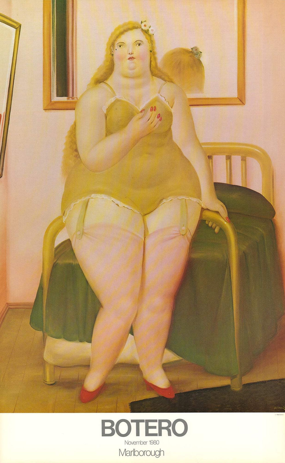 Fernando Botero La Cama (Lg) " Poster Contemporary