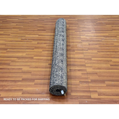 5'X7'1" Gray 100% Wool Hand Knotted Kohinoor Herrita Oriental Rug