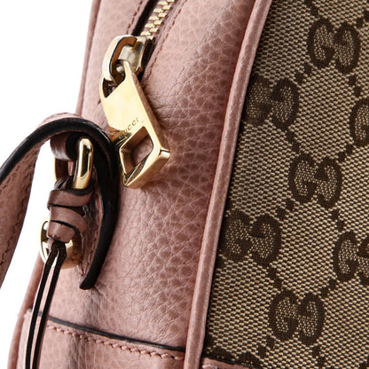 Gucci Bree Disco Crossbody Bag Gg Canvas With Leather Mini