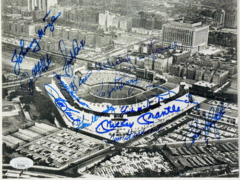 New York Yankee Greats Signed Baseball 8X10 Photo