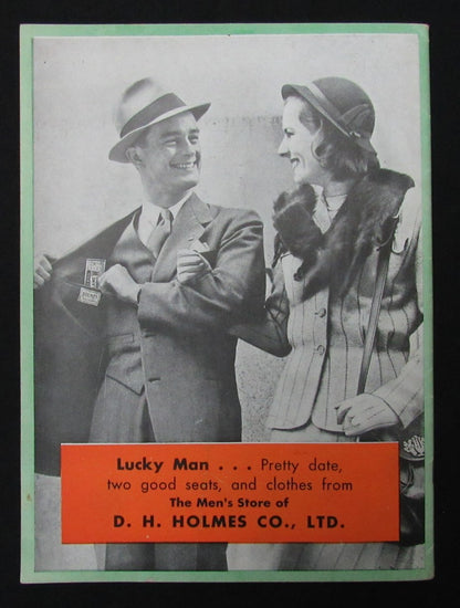 11/24/1945 Tulane Vs. Notre Dame College Program